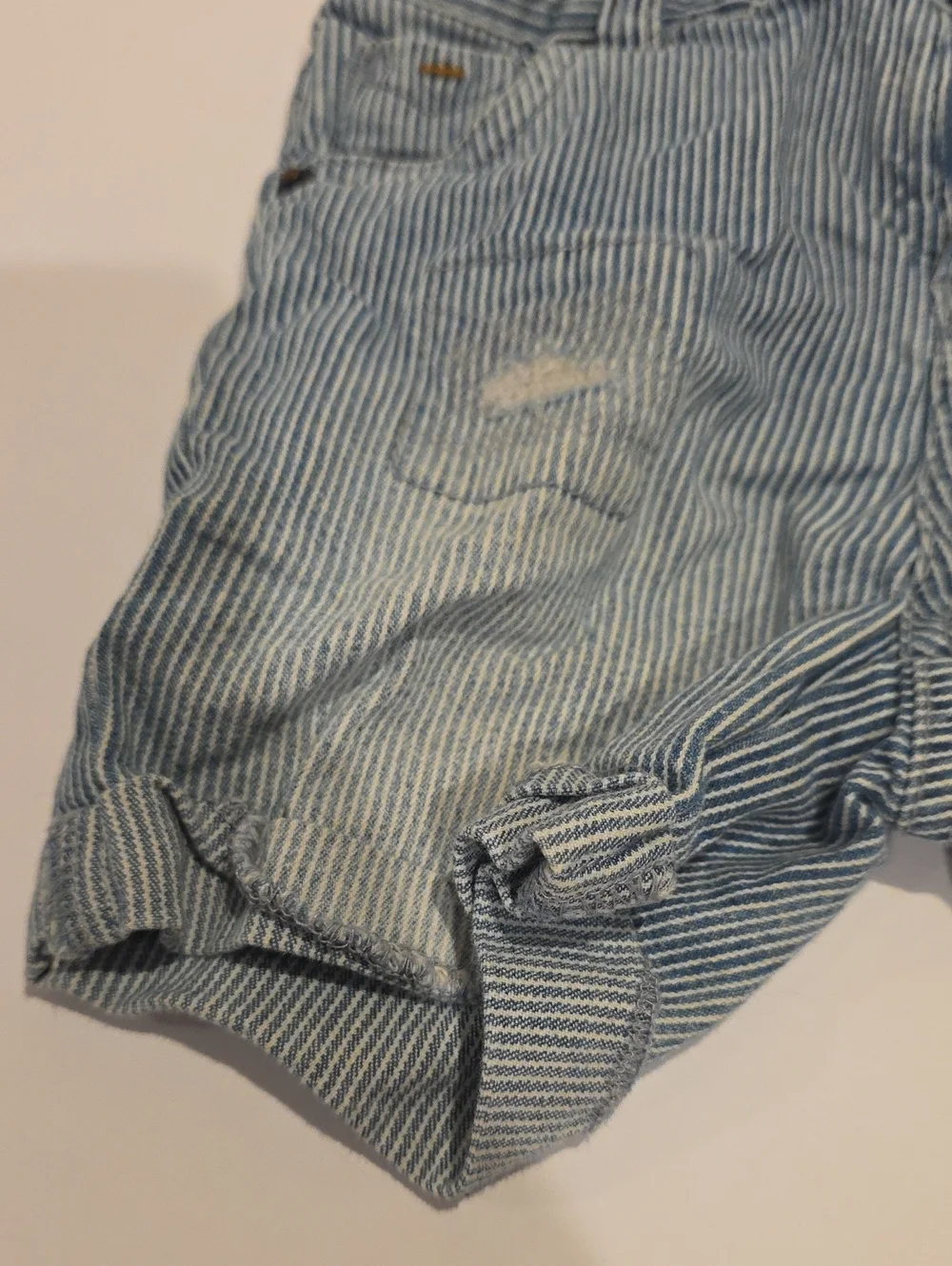 Osh Kosh Bgosh 18m Conducter Shorts Striped Light Blue Kids' Shorts